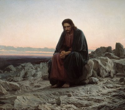 Cristo nel deserto da Ivan Nikolaevich Kramskoy